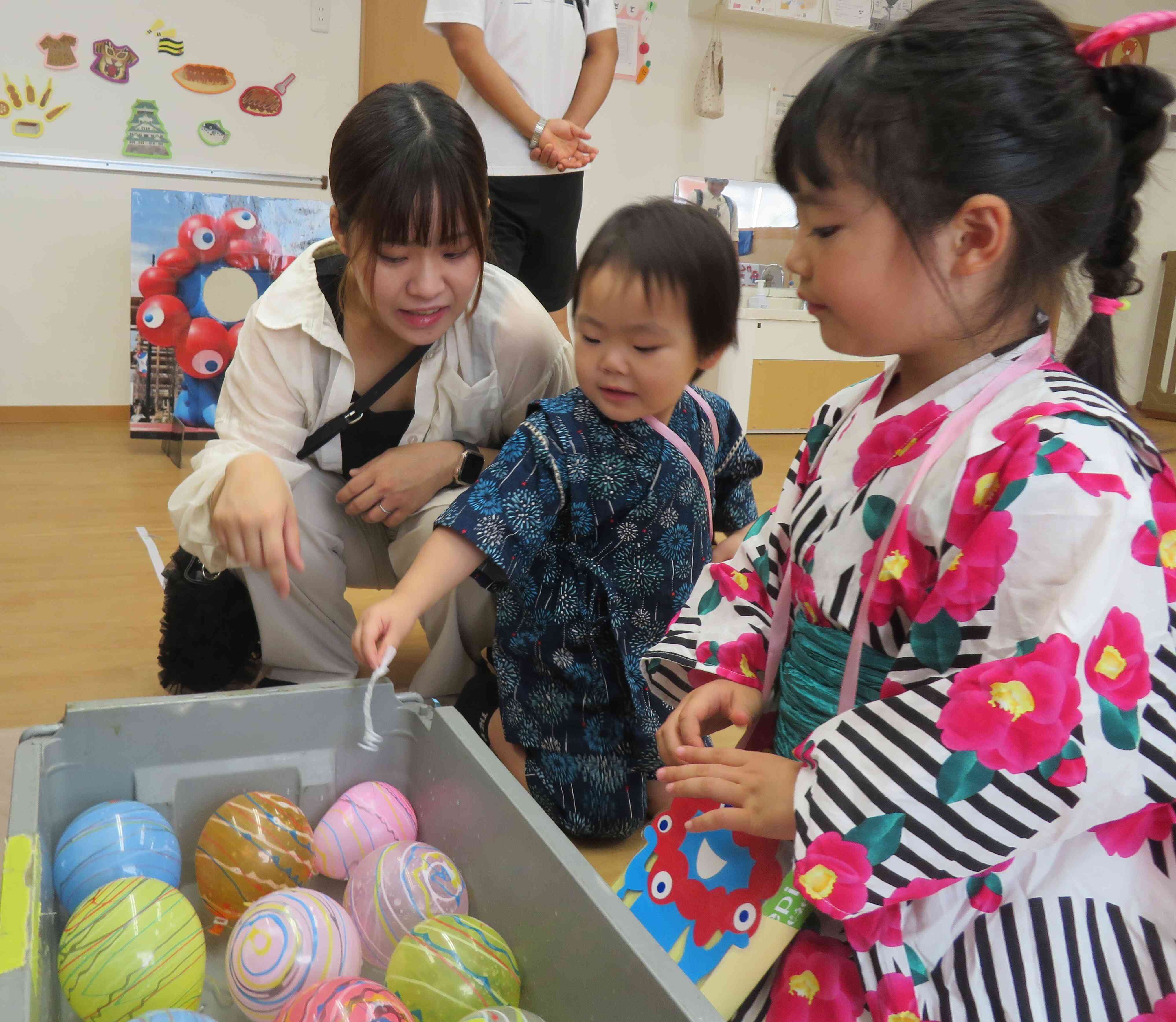 夏祭り♪(2歳児・うさぎぐみ)｜ニチイキッズ木川東保育園｜ニチイキッズ